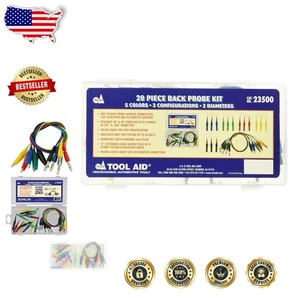 Stainless Steel 20-Piece Back Probe Kit for Automotive Sensors & Connectors - Bild 1 von 9