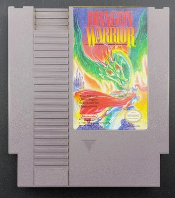 Dragon Warrior (Nintendo NES, 1989) For Repair - Will Not Load - Image 1 of 2