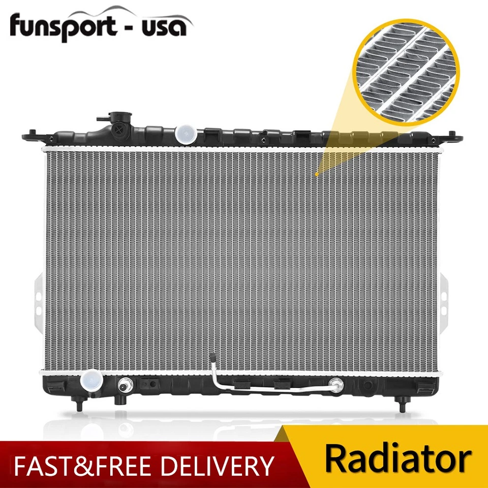 Radiador 2339 para Hyundai Sonata 1999-2005 2001-2006 Kia Optima 2,4 L 2,5 L 2,7 L Foto 1 de 4