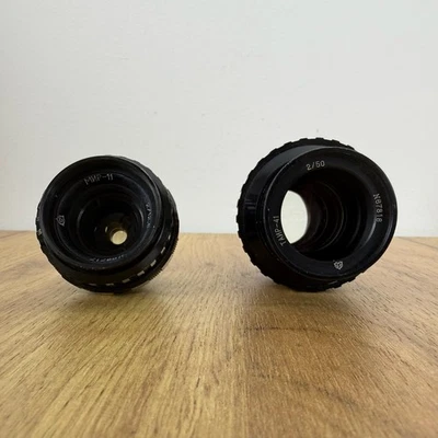 Mir 11 Tair 41 SOVIET USSR LENS f2/12mm from KIEV-16UE CINE CAMERA 2 pcs - Image 1 of 4