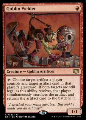 2014 Magic the Gathering MTG Ungraded Goblin Welder #177 Commander - Image 1 of 2