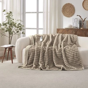 Dreamaker Nara Faux Mink Heated Throw - 180x200cm - Picture 1 of 9