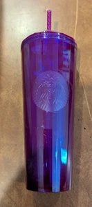 Starbucks Summer Purple Kaleidoscope Dome Top Cold Tumbler Venti 24 Oz New - Picture 1 of 3