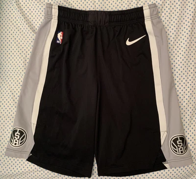 38+1 Team Issued Nike NBA San Antonio Spurs Black Authentic Shorts 2018/19 - Image 1 of 4