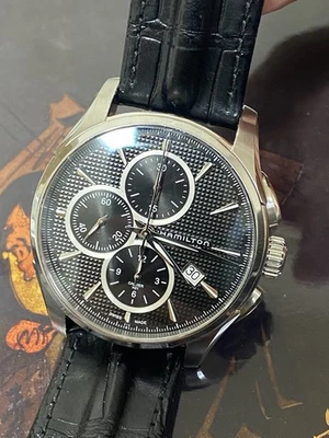 Автоматические мужские часы с хронографом HAMILTON Jazz Master H325961 дата изящные - Изображение 1 из 4