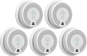X-Sense 2-in-1 Rauch- und Kohlenmonoxidmelder Alarm (nicht fest verdrahtet), 5er Pack - Bild 1 von 19