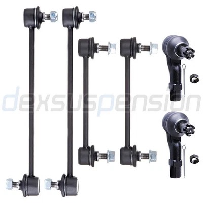 6x Front Tie Rod Ends Sway Bars Fits 2001-2003 Mazda Protege Protege5 ES DX Foto 1 de 4