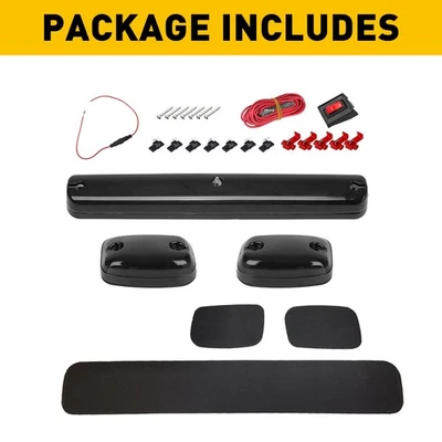 Luces LED blancas para techo cabina Chevrolet Silverado 2500HD 3500HD 2007-2021 Foto 1 de 4