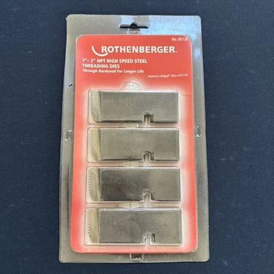 Rothenberger 00126 Pipe Threading  Dies, Npt, 1 To 2 In - Image 1 of 2