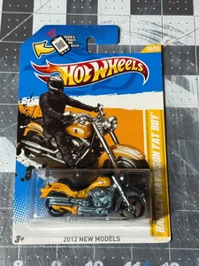 2012 Hot Wheels New Models 30/50 Harley-Davidson Fat Boy 30/247 - Picture 1 of 1