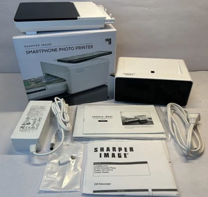 NOS Sharper Image Smartphone 4x6 Photo Printer 207579-01 W/ Labels New Open Box - Picture 1 of 24