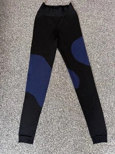 Leggings Sweaty Betty Negro Lana Merino Esquí Capa Base Pequeños S - Imagen 1 de 5