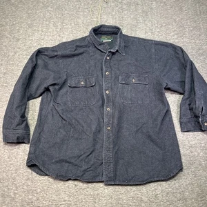 Field And Stream Chamois Shirt Mens Extra Large Gray Work Outdoor Rugged Classic - Picture 1 of 8