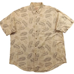 Camisa Woolrich XL de Colección para Hombres Cigar Aloha Playa Hawaiana Algodón Tropical - Imagen 1 de 4