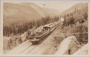 RPPC Postkarte Eisenbahn HLW Züge Kanada limitiert Nahfeld BC Kanada - Bild 1 von 2