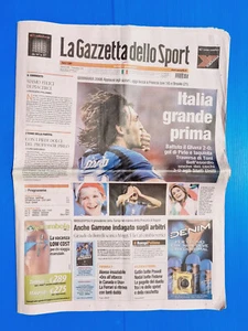 Gazzetta Dello Sport 13 Junio 2006 World Taza Alemania 06 Italia-Ghana 2-0 Pirlo - Imagen 1 de 1