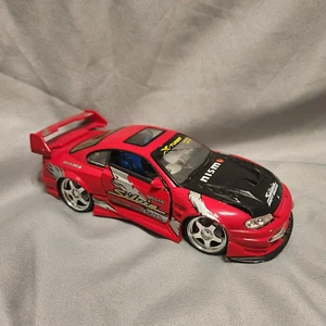 Kentoys Nissan Silvia Drift Machine X-Tuner Recaro Rosso 1:24 testato porta mancante - Foto 1 di 21
