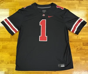 Ohio State Buckeyes Nike Team Engineered Dri-Fit schwarz Trikot #1 Herren Gr. XL sehr guter Zustand - Bild 1 von 12