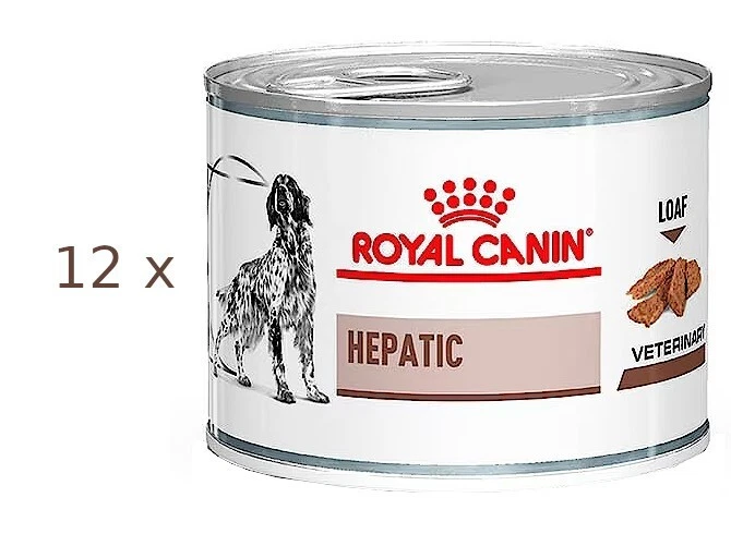 (€ 15,40 /kg) Royal Canin Hepatic Loaf Mousse (Leber Diät) Hund 12 Dosen x 200 g - Bild 1 von 1