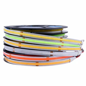 16.4ft 384Leds/m COB LED Strip Lights Bendable Tape TV Back Room Motor Lighting - Picture 1 of 58