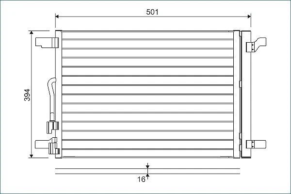 Valeo 814301 Klimakondensator Klimaanlage für VW Seat T-Roc Cabrio Golf 2012 -