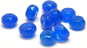 20 pz perle di agata 8 mm lapislazzuli blu pietre preziose rondelle sfaccettate gioielli G152#2 - Foto 1 di 3