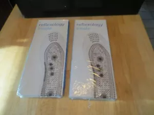 Set of 2 Magnetic Reflexology Insoles/Shoe Inserts. Unisex, Trim To Fit - Picture 1 of 4