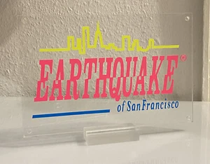 Earthquake of San Francisco Werbeschild Händlerschild Hochwertig & Rar - Bild 1 von 6