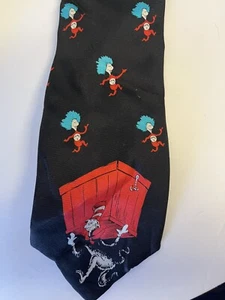 Vintage Dr Seuss Thing One and Thing 2 Neck Tie - Picture 1 of 2