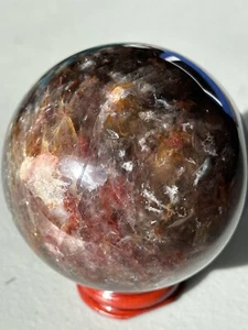 Sfera Cristallo Quarzo Fuoco/Fumoso, Simbiosi, Metafisica, Reiki, Regalo Unico - Foto 1 di 8