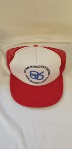 Vintage Mesh 1986 World Expo Vancouver Trucker Hat Snapback One Size Fits All - Picture 1 of 5