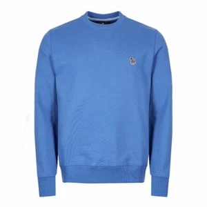 Paul Smith Para Hombre Insignia Cebra Logotipo Calce Regular Sudadera Saltador En Polvo Azul - Imagen 1 de 4