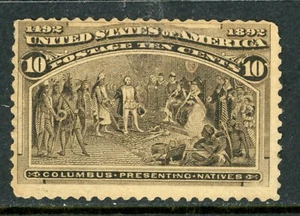 USA 1893 Columbian 10¢ Black Brown Scott # 237 MNH I903 - Picture 1 of 6