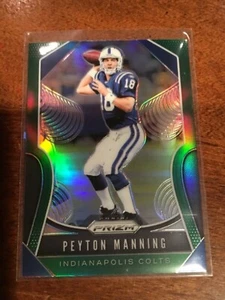 PEYTON MANNING 2019 PRIZM SP GREEN PRIZM RETAIL #142 COLTS QB - Picture 1 of 2