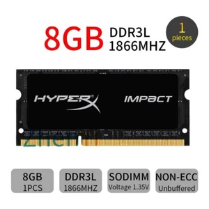 Kingston HyperX Impact 8GB DDR3L 1866MHz PC3L-14900S 204Pin SODIMM Laptop RAM - Picture 1 of 7