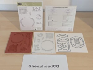 Stampin' Up! Charming Cafe 7 Briefmarken + Cafe Builder Framelits Stempel - sehr guter Zustand - UK! - Bild 1 von 10