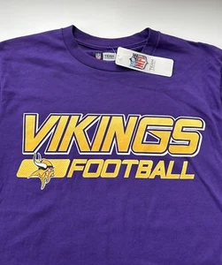 Minnesota Vikings Purple T Shirt Men’s Medium New with Tags - Picture 1 of 1