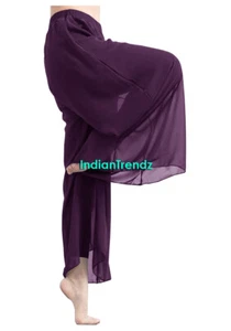 Chiffon Palazzo Pant Belly Dancing Costume Halloween Harem Yoga Women Trousers - Picture 1 of 86