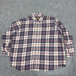 Foundry Hemd Herren 4XLT blau beige kariert Button Down adrett klassisch Freizeit - Bild 1 von 11