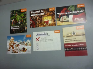 STIHL Motorsägen 21 verschiedene  Landschafts-, Weihnachts- und Werbekarten - Bild 1 von 8