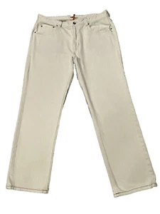 Jeans Tommy Bahama Weftside Keys vintage slim avorio crema etichetta 38x32 vestibilità 37x30 - Foto 1 di 8