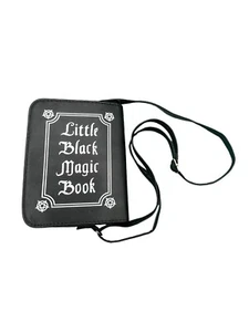 Little Black Magic Book Crossbody Purse - Picture 1 of 14