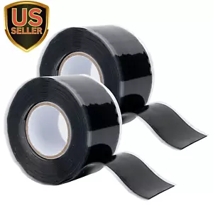 2 Rolls Self Fusing Silicone Tape 1In X10Ft Waterproof Rubber Tape, Water Hos... - Picture 1 of 1