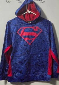 Kids Unbranded Superman Hoodie 2XL (18) Blue Red - Picture 1 of 6