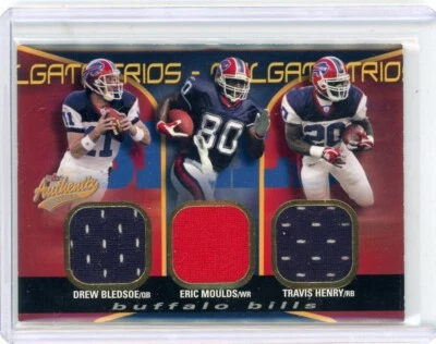 Molds Bledsoe Henry 2004 Fleer puerta trasera tríos Niagara Falls SP 4/25 BILLETES ¡RARO! Foto 1 de 2