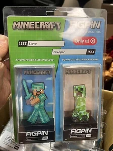 FiGPin Minecraft 2 Pack - Steve und Creeper, NEU - Bild 1 von 4