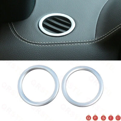 For Mercedes-Benz GLK 2009-15 Matte Silver Dashboard L&R Air Outlet Vent Trim - Image 1 of 4