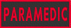 Paramedic Iron-On Patch  Morale Tactical Emblem Red