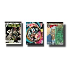 LOT 3 VG 2004 MAGAZINE JUDGE DREDD MEGAZINE AD REBELLION #212 #219 #222 2000 UK