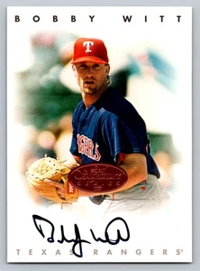 Bobby Witt Rangers 1996 Donruss Leaf Signature Series Bronze Auto Autograph - Picture 1 of 2